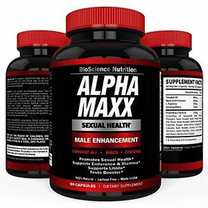 Alpha MAXX Sexual Health Male Enhancement 60 Caps Testosterone Booster
