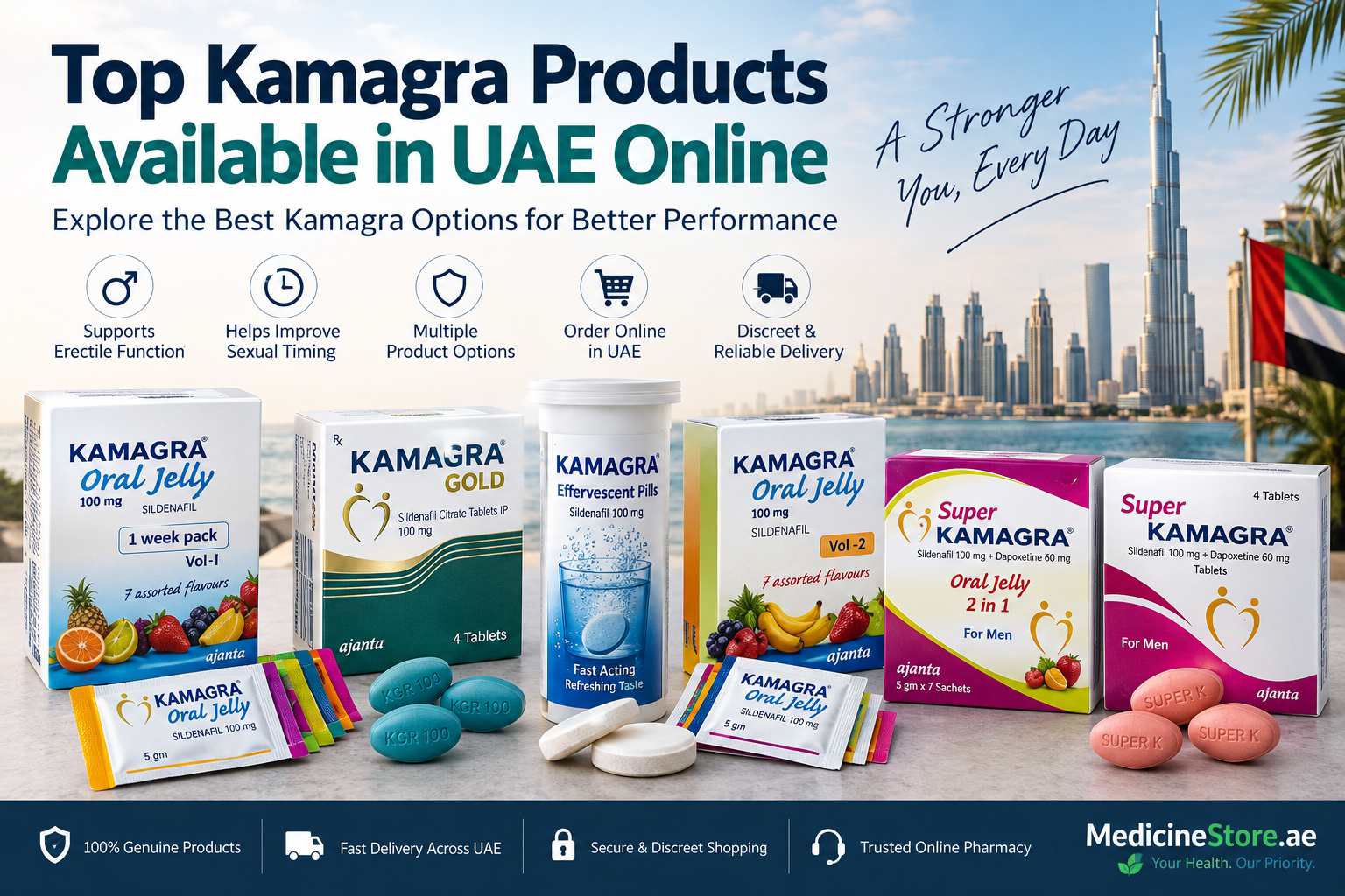 Top Kamagra Products Available in UAE Online