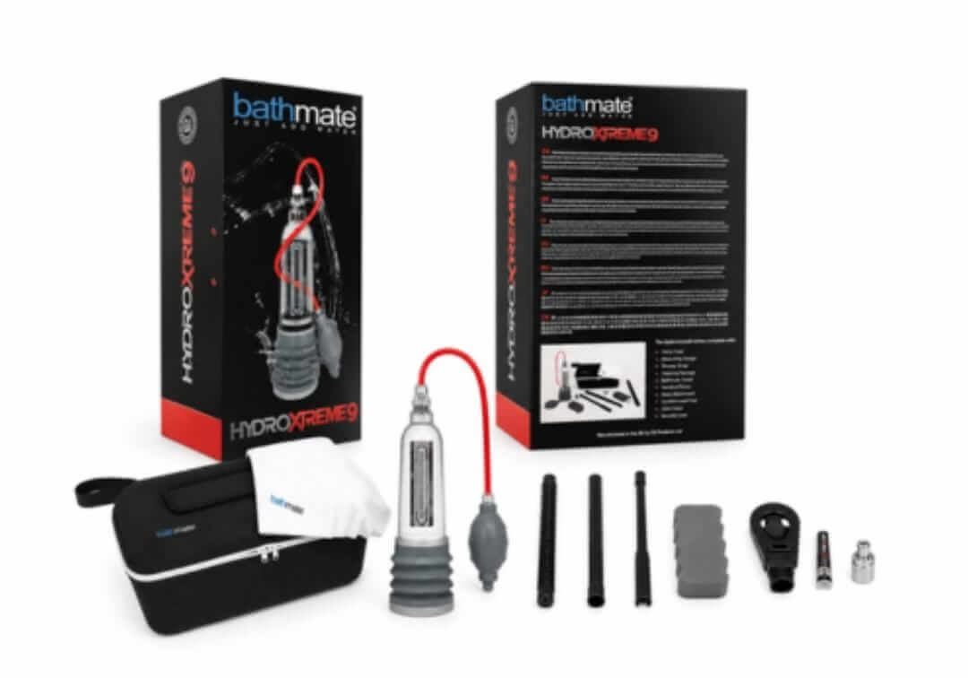Bathmate HydroXtreme 9 water-powered pump with product box UAE